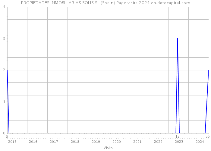 PROPIEDADES INMOBILIARIAS SOLIS SL (Spain) Page visits 2024 