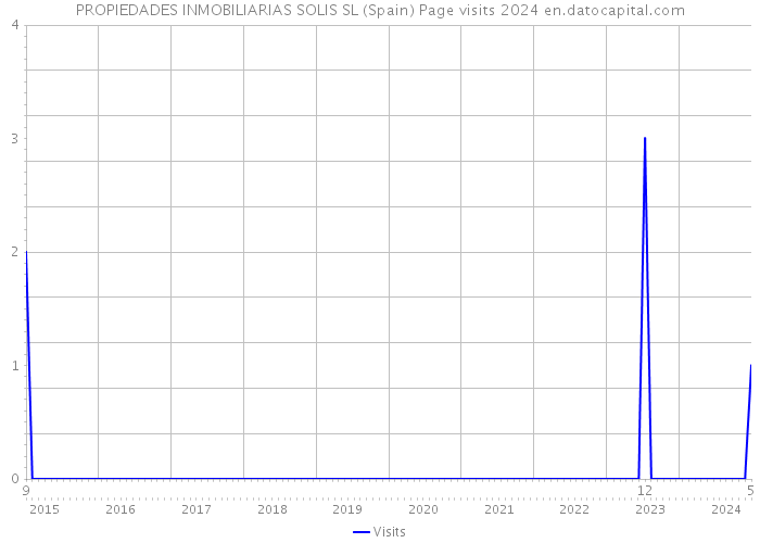 PROPIEDADES INMOBILIARIAS SOLIS SL (Spain) Page visits 2024 