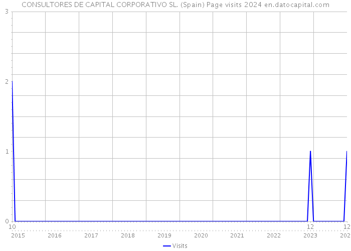 CONSULTORES DE CAPITAL CORPORATIVO SL. (Spain) Page visits 2024 