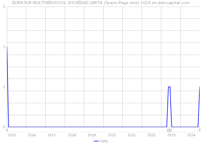 EURIKSUR MULTISERVICIOS, SOCIEDAD LIMITA (Spain) Page visits 2024 