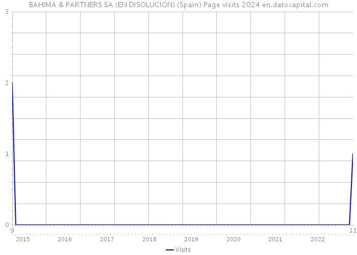 BAHIMA & PARTNERS SA (EN DISOLUCION) (Spain) Page visits 2024 