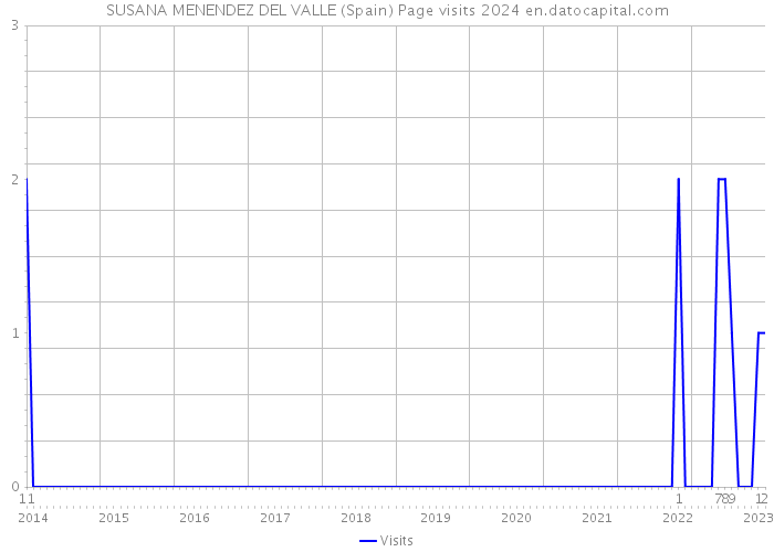 SUSANA MENENDEZ DEL VALLE (Spain) Page visits 2024 