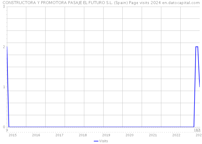 CONSTRUCTORA Y PROMOTORA PASAJE EL FUTURO S.L. (Spain) Page visits 2024 