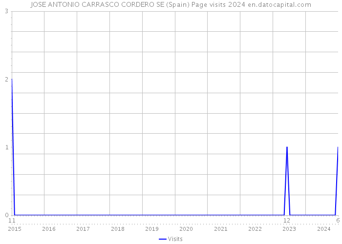 JOSE ANTONIO CARRASCO CORDERO SE (Spain) Page visits 2024 