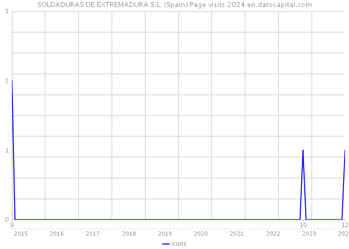 SOLDADURAS DE EXTREMADURA S.L. (Spain) Page visits 2024 