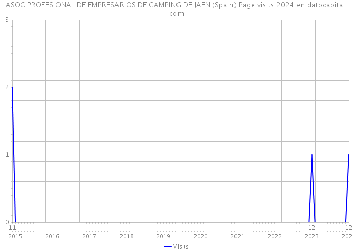 ASOC PROFESIONAL DE EMPRESARIOS DE CAMPING DE JAEN (Spain) Page visits 2024 