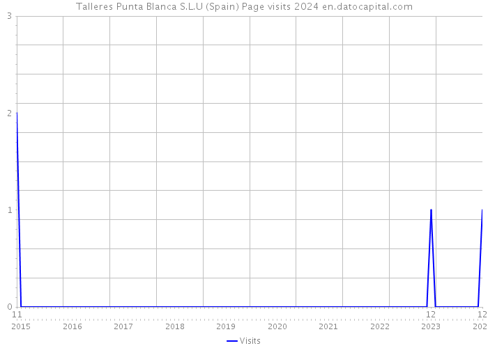 Talleres Punta Blanca S.L.U (Spain) Page visits 2024 