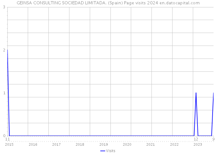 GEINSA CONSULTING SOCIEDAD LIMITADA. (Spain) Page visits 2024 