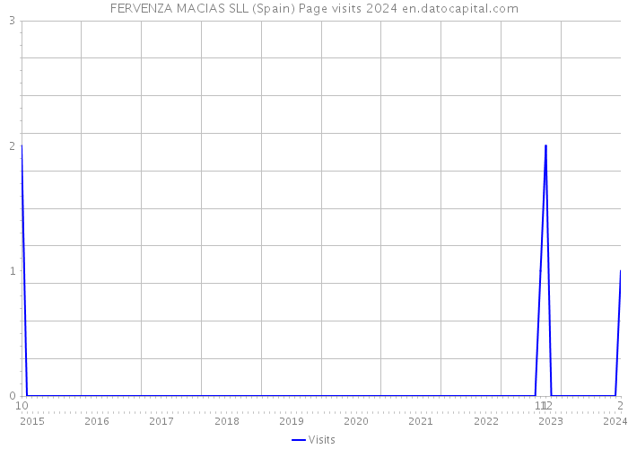FERVENZA MACIAS SLL (Spain) Page visits 2024 