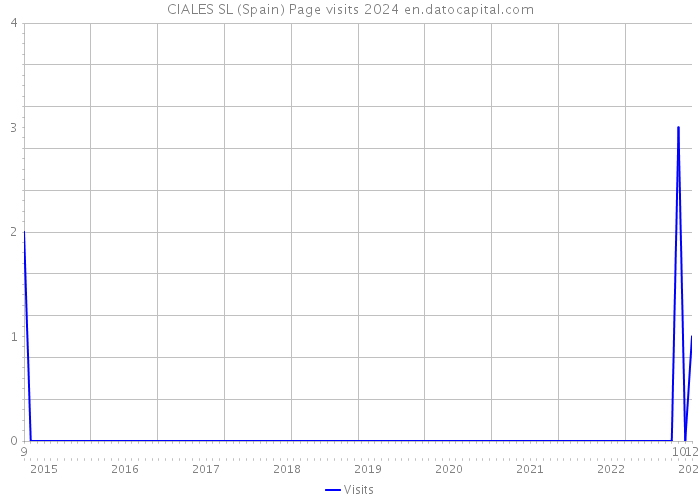 CIALES SL (Spain) Page visits 2024 