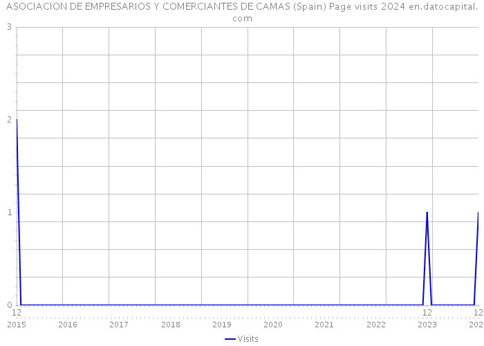 ASOCIACION DE EMPRESARIOS Y COMERCIANTES DE CAMAS (Spain) Page visits 2024 