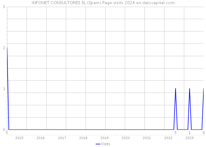 INFONET CONSULTORES SL (Spain) Page visits 2024 