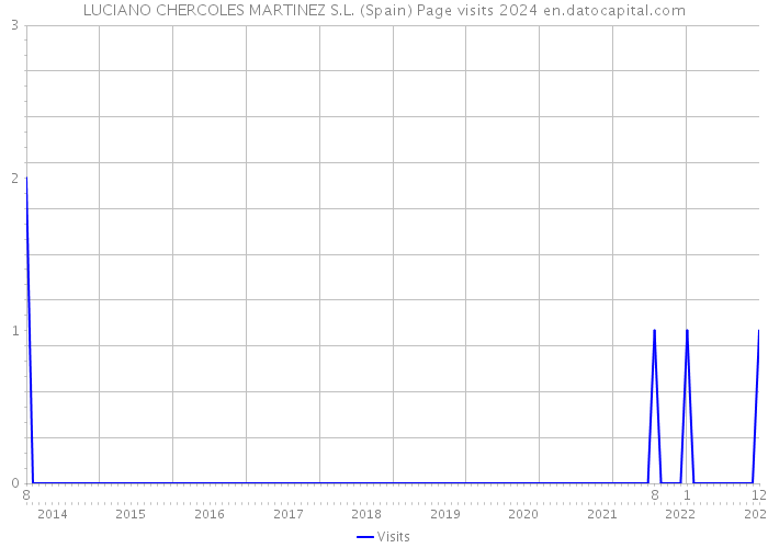 LUCIANO CHERCOLES MARTINEZ S.L. (Spain) Page visits 2024 