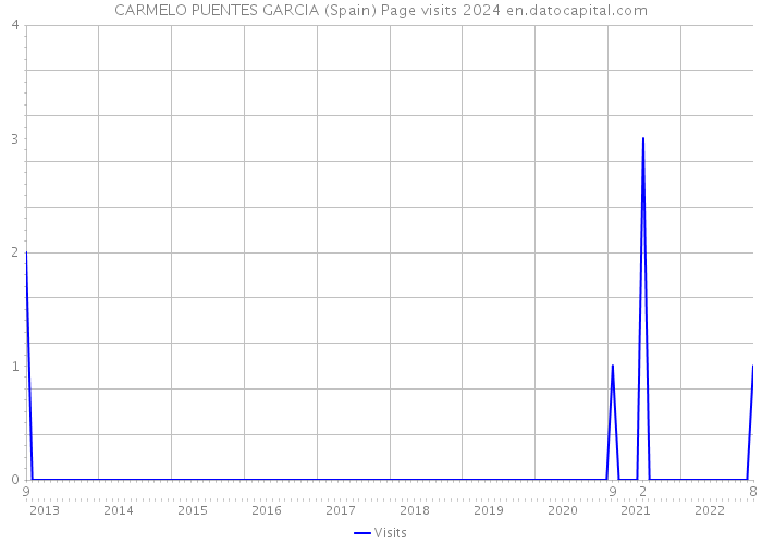 CARMELO PUENTES GARCIA (Spain) Page visits 2024 