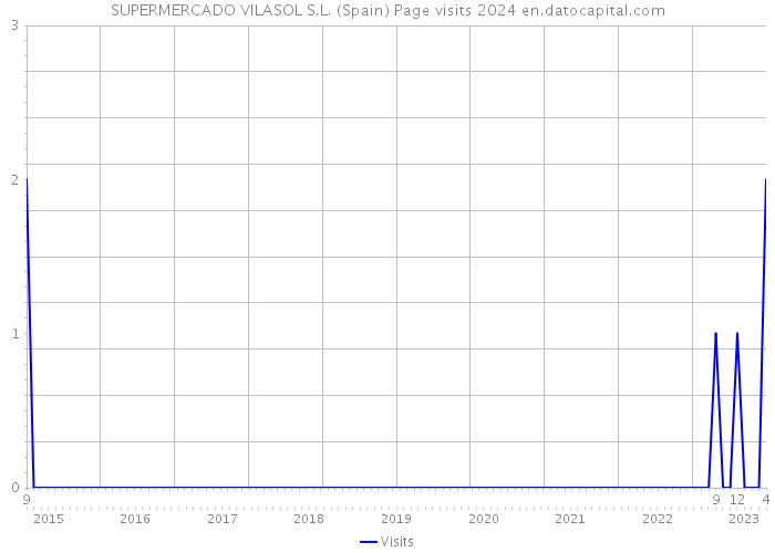 SUPERMERCADO VILASOL S.L. (Spain) Page visits 2024 