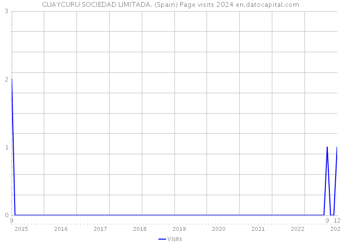 GUAYCURU SOCIEDAD LIMITADA. (Spain) Page visits 2024 