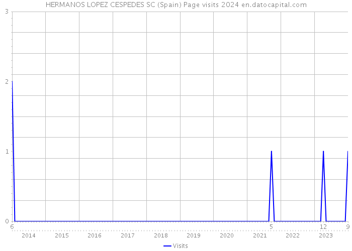 HERMANOS LOPEZ CESPEDES SC (Spain) Page visits 2024 