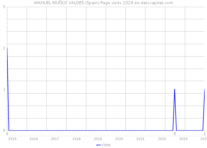 MANUEL MUÑOZ VALDES (Spain) Page visits 2024 