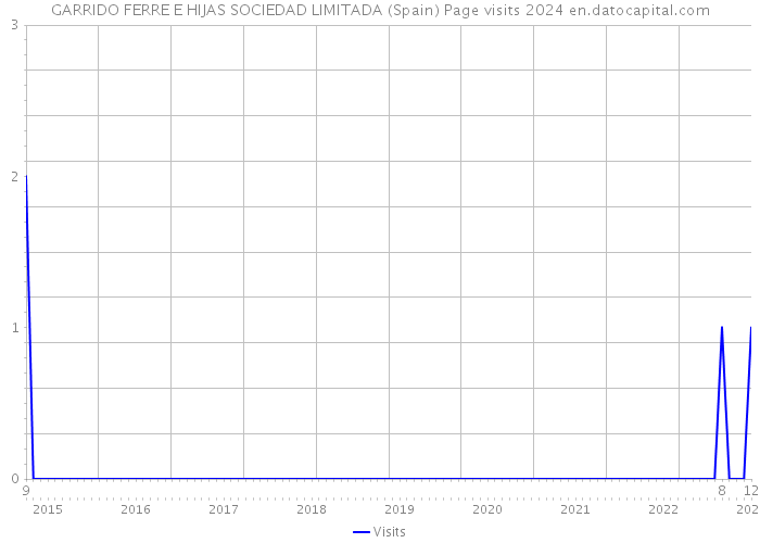 GARRIDO FERRE E HIJAS SOCIEDAD LIMITADA (Spain) Page visits 2024 