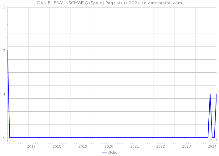 DANIEL BRAUNSCHWEIG (Spain) Page visits 2024 