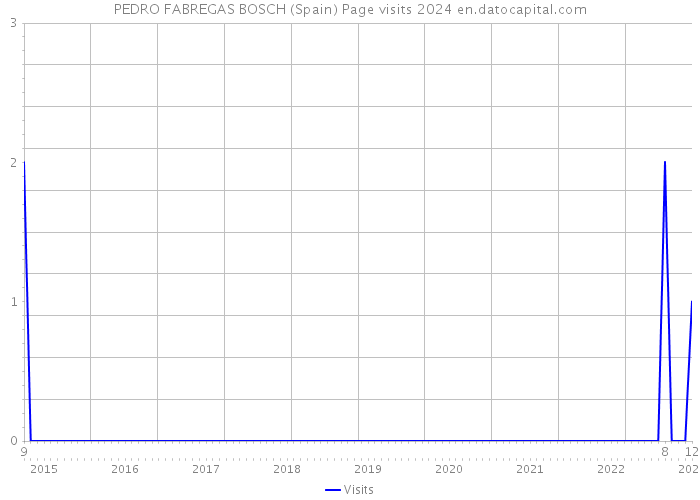 PEDRO FABREGAS BOSCH (Spain) Page visits 2024 
