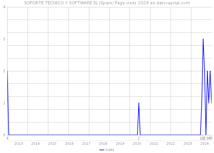 SOPORTE TECNICO Y SOFTWARE SL (Spain) Page visits 2024 