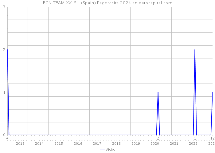 BCN TEAM XXI SL. (Spain) Page visits 2024 