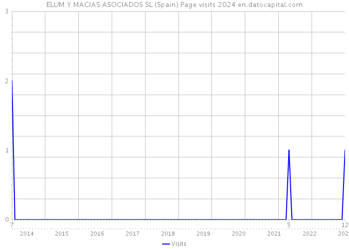 ELUM Y MACIAS ASOCIADOS SL (Spain) Page visits 2024 