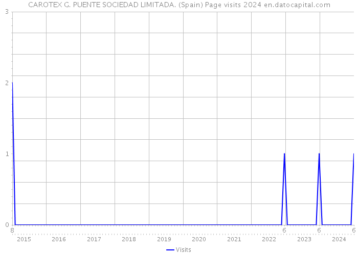 CAROTEX G. PUENTE SOCIEDAD LIMITADA. (Spain) Page visits 2024 