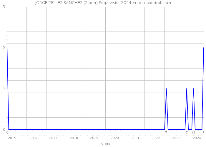 JORGE TELLEZ SANCHEZ (Spain) Page visits 2024 