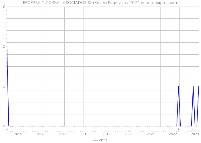 BECERRA Y CORRAL ASOCIADOS SL (Spain) Page visits 2024 