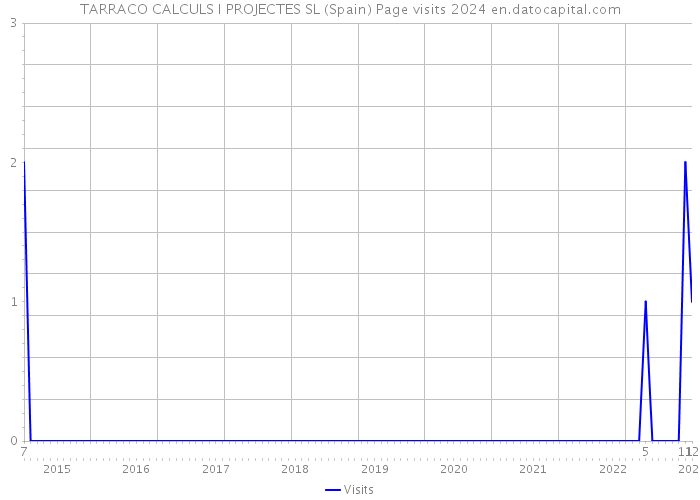 TARRACO CALCULS I PROJECTES SL (Spain) Page visits 2024 