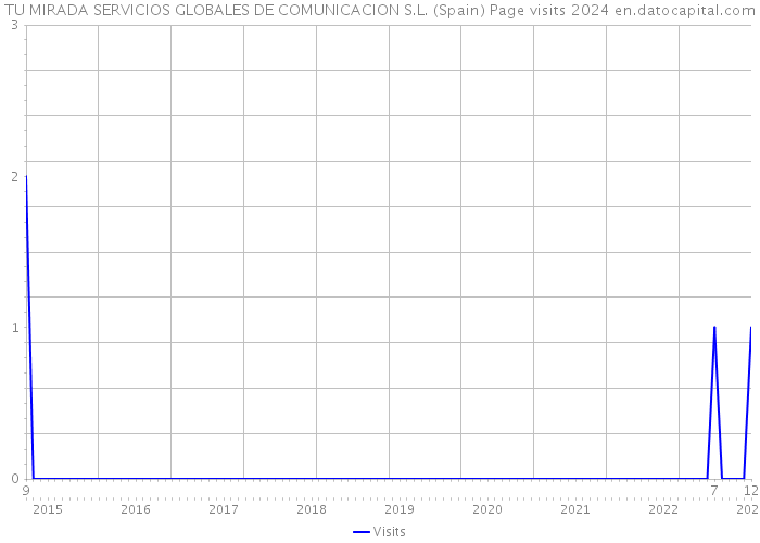 TU MIRADA SERVICIOS GLOBALES DE COMUNICACION S.L. (Spain) Page visits 2024 
