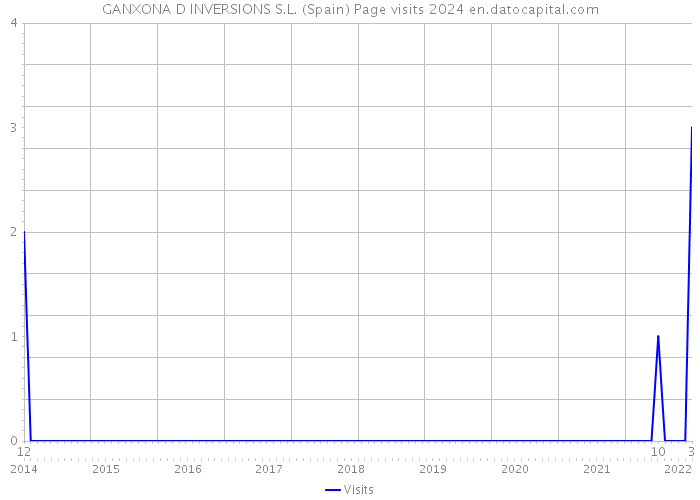 GANXONA D INVERSIONS S.L. (Spain) Page visits 2024 