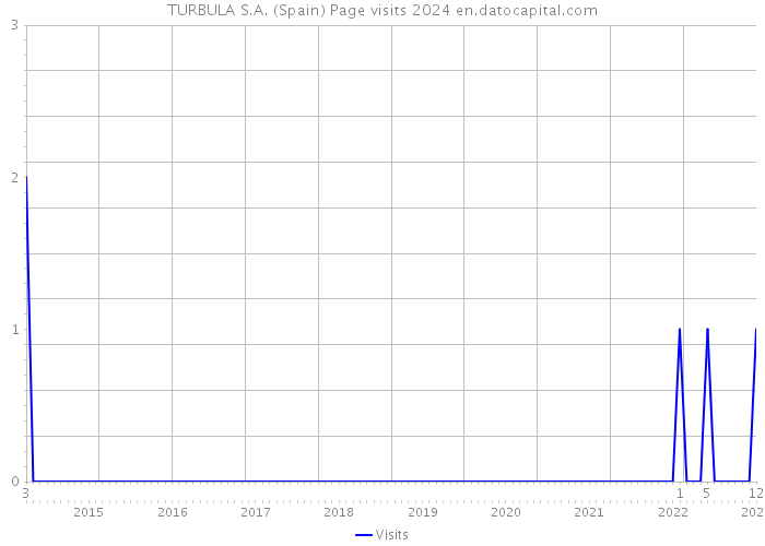 TURBULA S.A. (Spain) Page visits 2024 