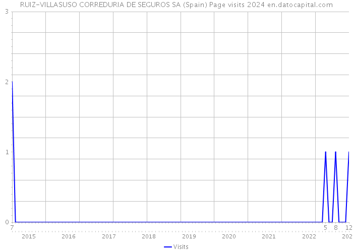 RUIZ-VILLASUSO CORREDURIA DE SEGUROS SA (Spain) Page visits 2024 