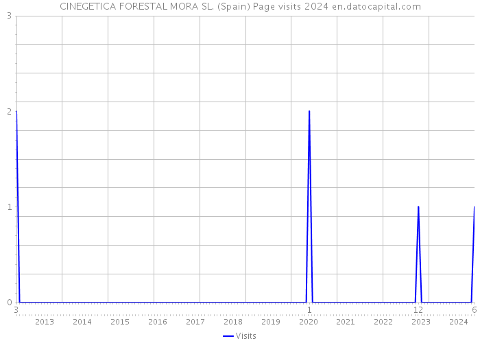 CINEGETICA FORESTAL MORA SL. (Spain) Page visits 2024 