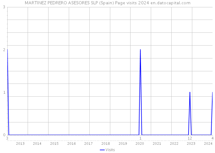 MARTINEZ PEDRERO ASESORES SLP (Spain) Page visits 2024 