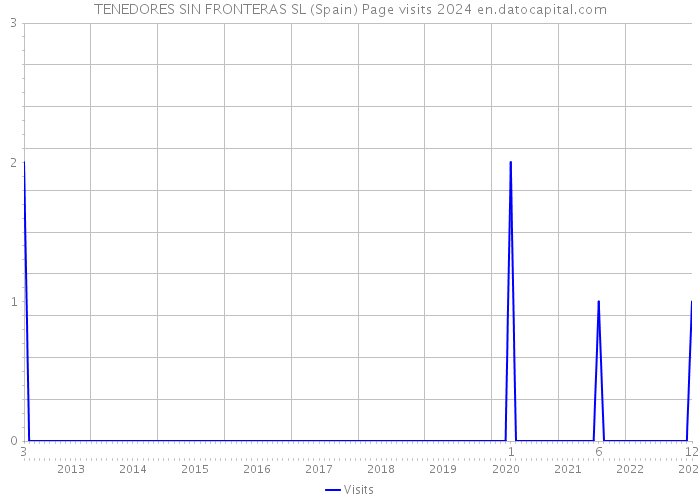 TENEDORES SIN FRONTERAS SL (Spain) Page visits 2024 