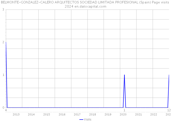 BELMONTE-GONZALEZ-CALERO ARQUITECTOS SOCIEDAD LIMITADA PROFESIONAL (Spain) Page visits 2024 