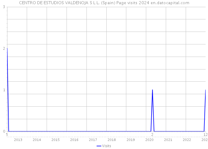 CENTRO DE ESTUDIOS VALDENOJA S L L. (Spain) Page visits 2024 