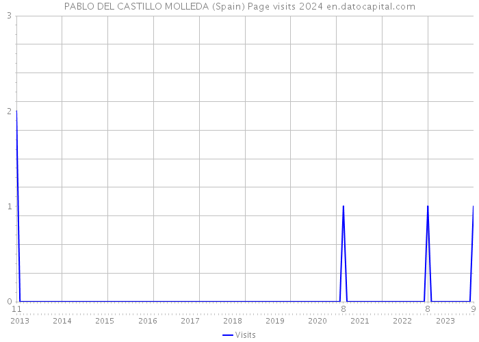 PABLO DEL CASTILLO MOLLEDA (Spain) Page visits 2024 