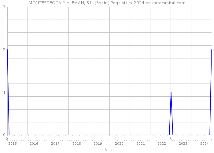 MONTESDEOCA Y ALEMAN, S.L. (Spain) Page visits 2024 