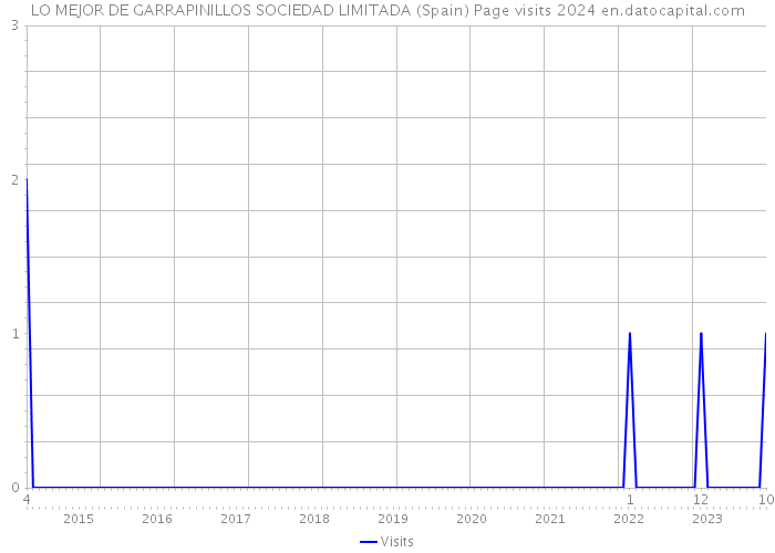 LO MEJOR DE GARRAPINILLOS SOCIEDAD LIMITADA (Spain) Page visits 2024 