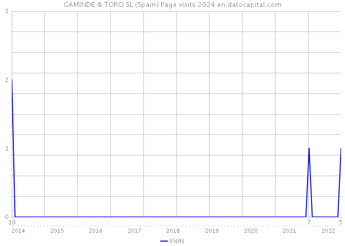 GAMINDE & TORO SL (Spain) Page visits 2024 