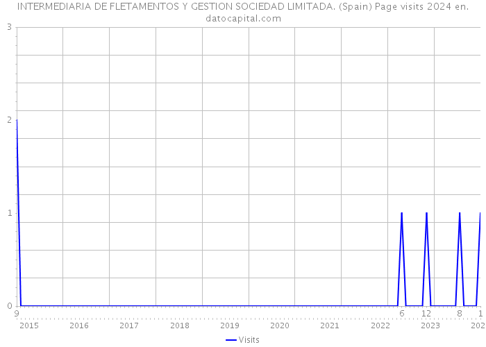 INTERMEDIARIA DE FLETAMENTOS Y GESTION SOCIEDAD LIMITADA. (Spain) Page visits 2024 