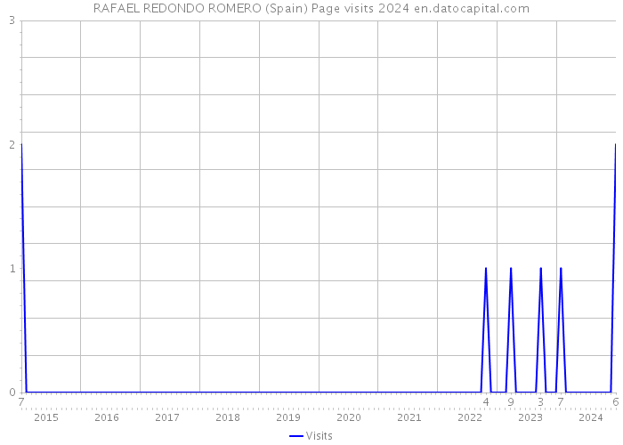 RAFAEL REDONDO ROMERO (Spain) Page visits 2024 