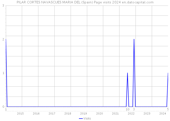 PILAR CORTES NAVASCUES MARIA DEL (Spain) Page visits 2024 