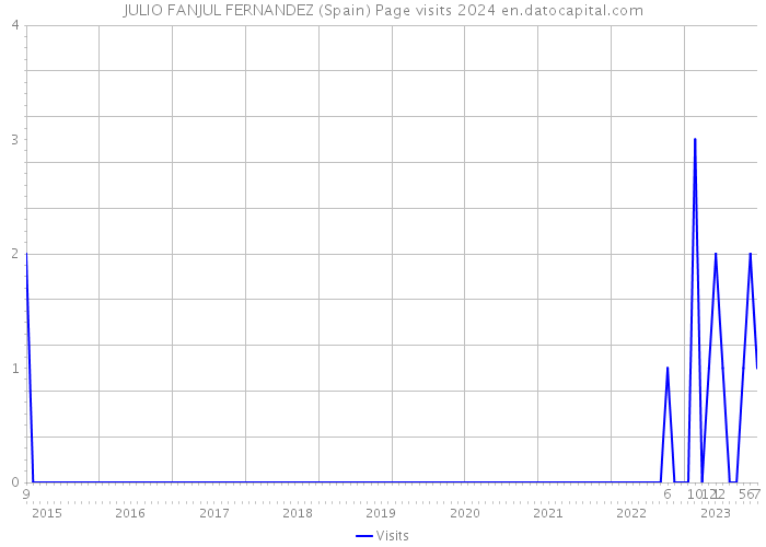 JULIO FANJUL FERNANDEZ (Spain) Page visits 2024 