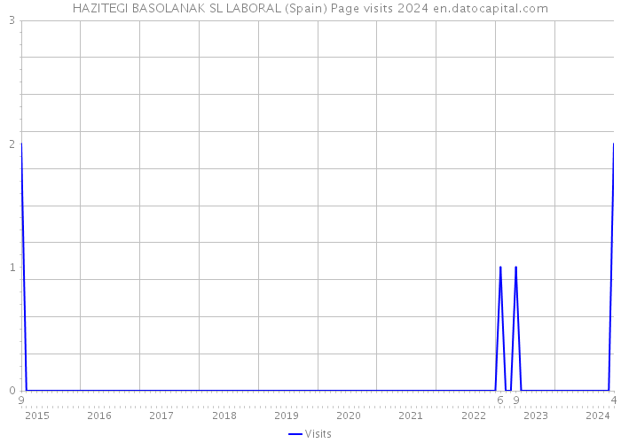 HAZITEGI BASOLANAK SL LABORAL (Spain) Page visits 2024 